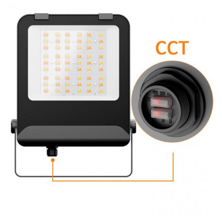 Ledschijnwerper 100W voor buiten 3CCT IP65 160 lm/W MAXLITE