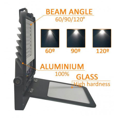 Proyector LED 100W exterior 3CCT IP65 160Lm/W MAXLITE