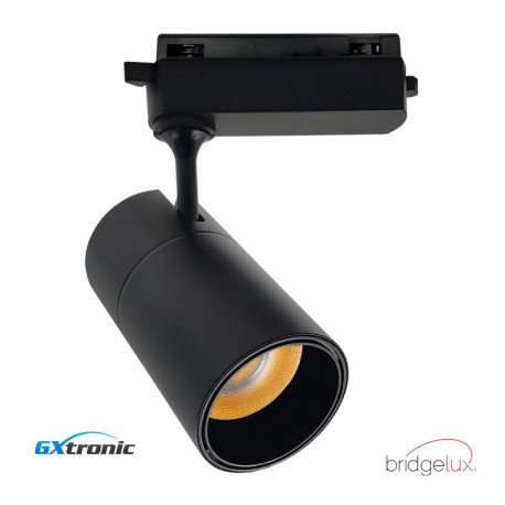 Ledschijnwerper 30W 1-fase carril PARIS zwart 24° UGR11
