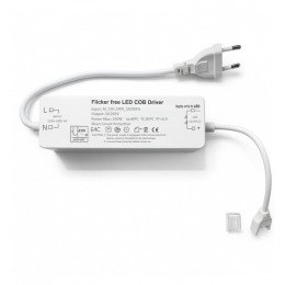 Flicker Free 220V-voeding voor ledstrip COB 10 mm tot 250 W