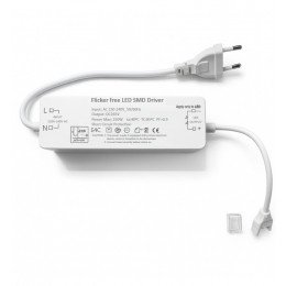 Flicker Free voeding 220V voor ledstrip 10mm 250W