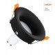 Ronde inbouw downlight led 6W zwart IP65 voor badkamer