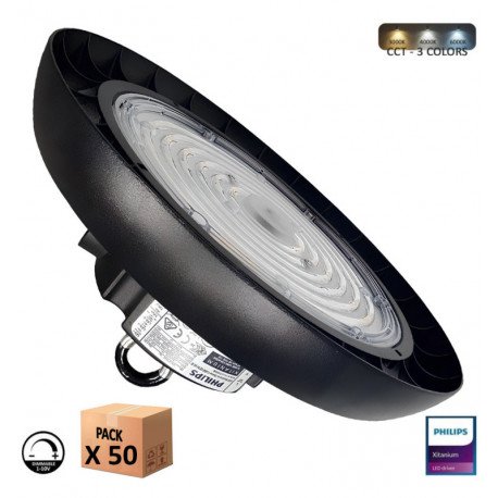 Campana LED industrial 120W/100W/80W UFO 3CCT 1-10V Philips