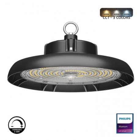LED High Bay UFO 200W-160W-120W 3CCT 1-10V Philips Xitanium