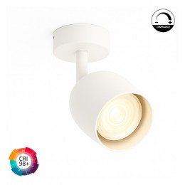Aplique LED 8W orientable para pared y techo, TRIAC 24º CRI+98