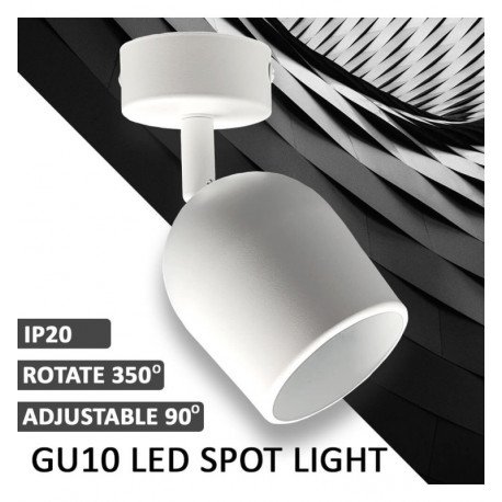 LED Wall & Ceiling Light 8W Adjustable TRIAC 24° CRI+98