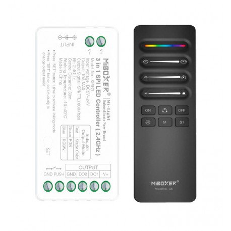 LED-strip 24V RGBIC digitaal COB 9W/m 5m met SPI-controller