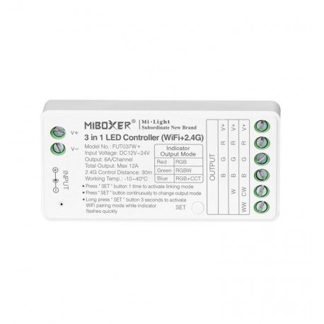 LED WiFi 3-in-1 Controller RGB/RGBW/RGBCCT 12-24V
