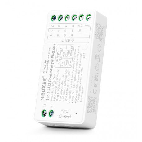LED WiFi 3-in-1 Controller RGB/RGBW/RGBCCT 12-24V