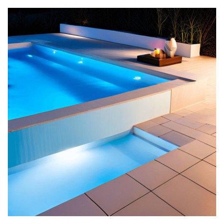 Proyector LED PAR56 45W G53 DC12V con housing IP68 para piscina