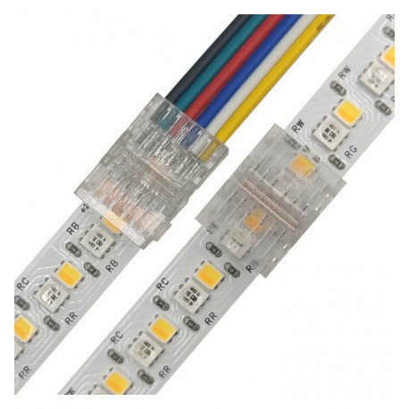 LED Strip Connector Hippo with Cable 24V RGB+CCT 6-Pin 10mm