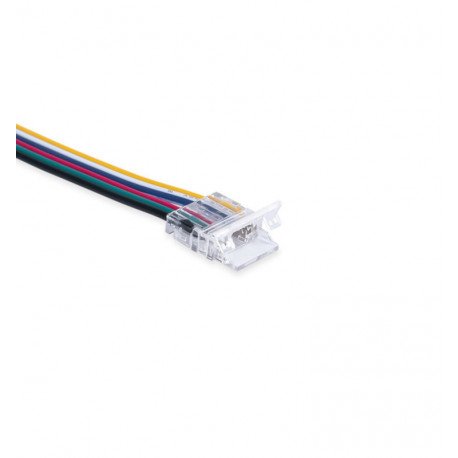 LED Strip Connector Hippo with Cable 24V RGB+CCT 6-Pin 10mm