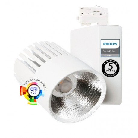 Led-schijnwerper 40W carril trifasisch UPPSALA 3CCT CRI+98