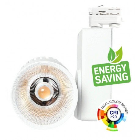 Led-schijnwerper 40W carril trifasisch UPPSALA 3CCT CRI+98