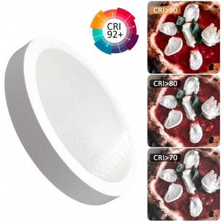 LED plafond-opbouw rond 24W 4CCT UGR19 CRI92