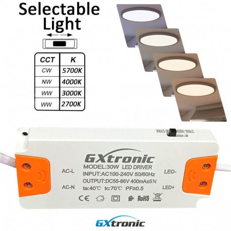 Plafón LED Superficie Circular 30W 4CCT UGR19 CRI92