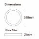 Plafondlamp led rond 30W 4CCT UGR19 CRI92