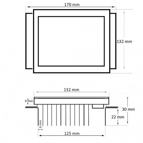 LED High Bay Optical Module 60W for Outdoor Street Lights IP65 140x140