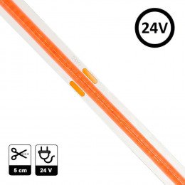 LED COB Strip Magenta 24V 10W/m, 5cm Cut