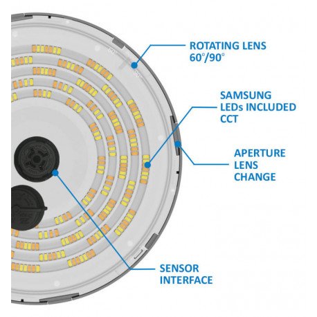 LED High Bay UFO 200W 3CCT 1-10V Zhaga