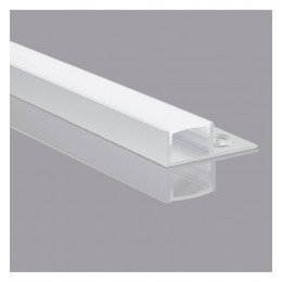LED Strip Recessed Aluminum Profile, 2 m, Single Flange