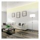 LED Strip Recessed Aluminum Profile, 2 m, Single Flange
