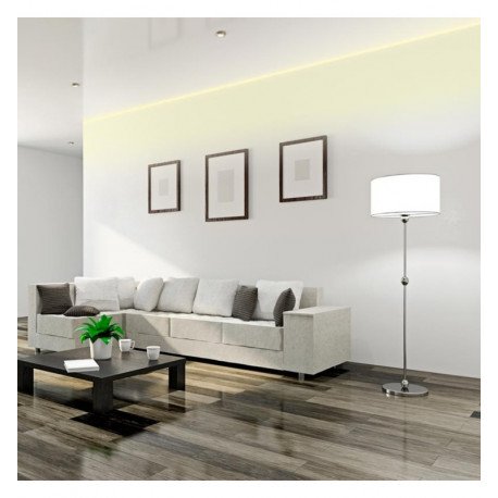 LED Strip Recessed Aluminum Profile, 2 m, Single Flange