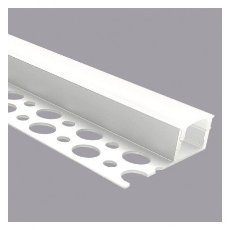 LED Strip Recessed Aluminum Profile, 2 m, Single Flange