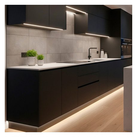 Perfil Aluminio Superficie Mini para Tiras LED ultrafinas 2 m