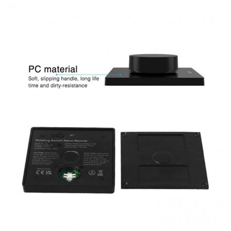 Panel control remoto RF 2.4GHz LED monocolor y CCT negro