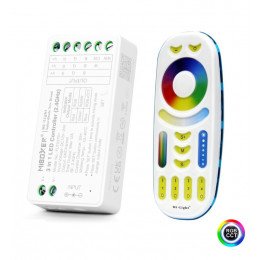 Ledstrip RGB+CCT 2,4GHz met afstandsbediening en 4 zones