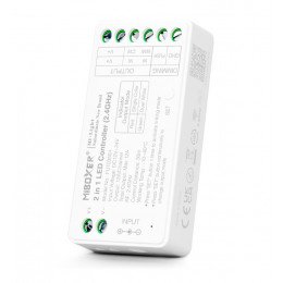 LED-controller 2-in-1 monocolor + CCT RF 2,4GHz 12-24V