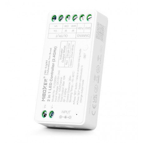 LED Controller 2-in-1 Monochrome + CCT RF 2.4GHz 12-24V