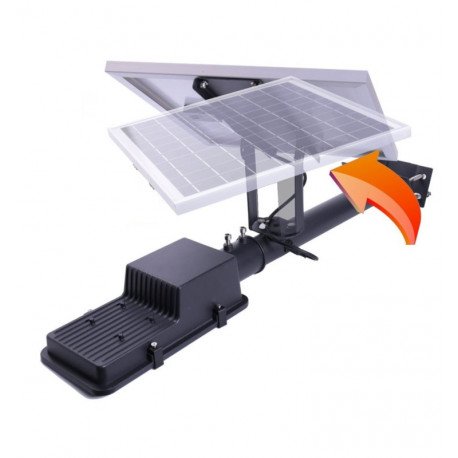 Farola LED solar 100W programable para exterior con mando