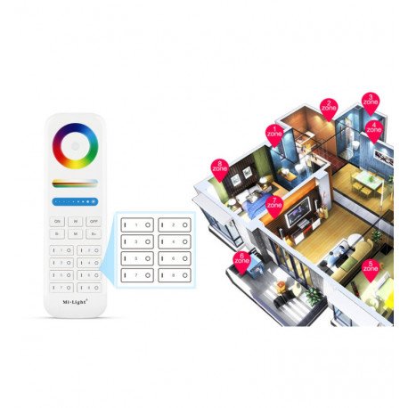 LED Controller 3-in-1 RGB + RGBW + RGBCCT 8 Zones 2.4GHz