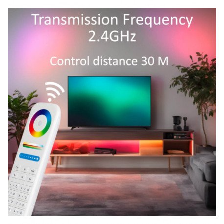 LED-controller 3-in-1 RGB + RGBW + RGBCCT, 8 zones, 2,4GHz