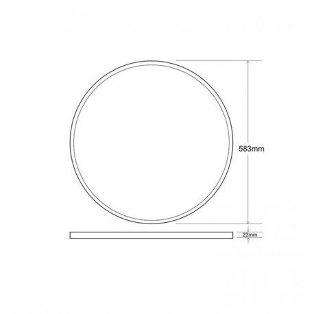 LED High Bay MOON LIGHT LED Panel 40W-48W CCT