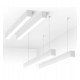 LED Linear Pendant Lamp 40W POLARIS 120cm 3CCT