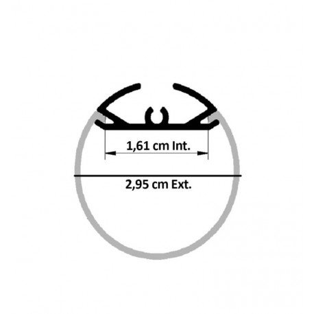 Tubo LED Perfil de Aluminio TUBE 2 metros para tiras