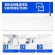 LED High Bay Linear Pendant 50W POLARIS 150cm 3CCT