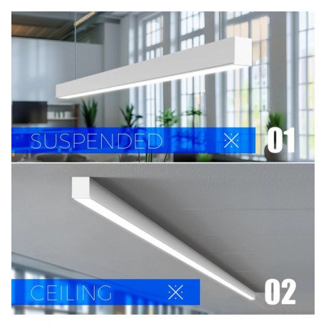 LED Linear Pendant Light 20W POLARIS 60cm 3CCT