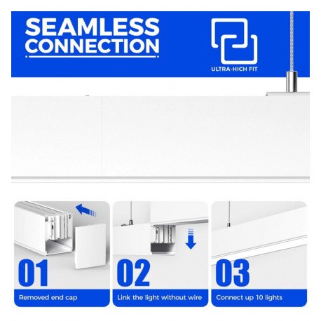 LED Linear Pendant Light 20W POLARIS 60cm 3CCT