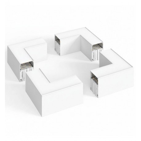 Conector LED angular 9W POLARIS 90º para interconexión lineal 3CCT