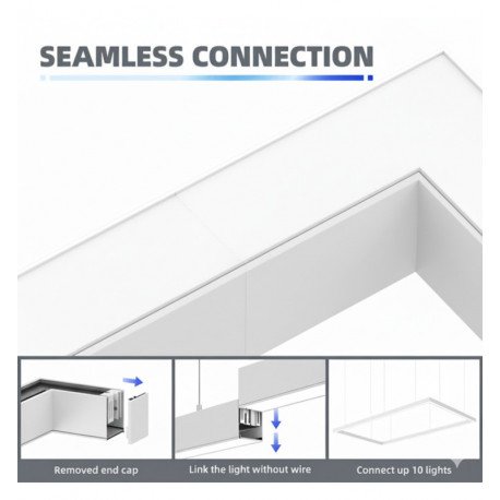Conector LED angular 9W POLARIS 90º para interconexión lineal 3CCT