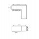 LED Angular Connector 9W POLARIS 90° 3CCT
