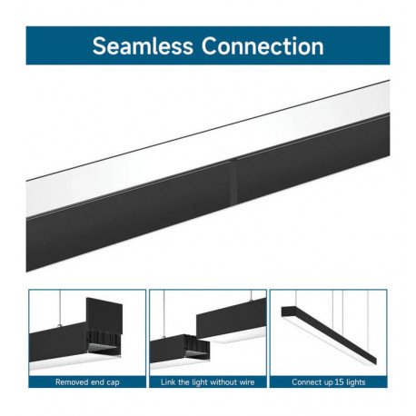Led hanglamp lijnvormig 20W interconnectie 3CCT 60 cm POLARIS