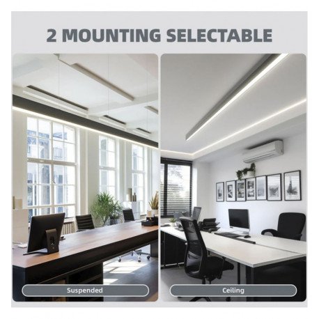Led hanglamp lijnvormig 20W interconnectie 3CCT 60 cm POLARIS