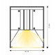 Led hanglamp lijnvormig 20W interconnectie 3CCT 60 cm POLARIS