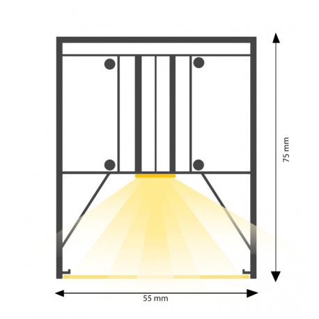 Led hanglamp lijnvormig 20W interconnectie 3CCT 60 cm POLARIS