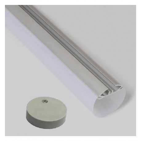 ledbuis-profiel TUBE aluminium 2 meter voor ledstrips